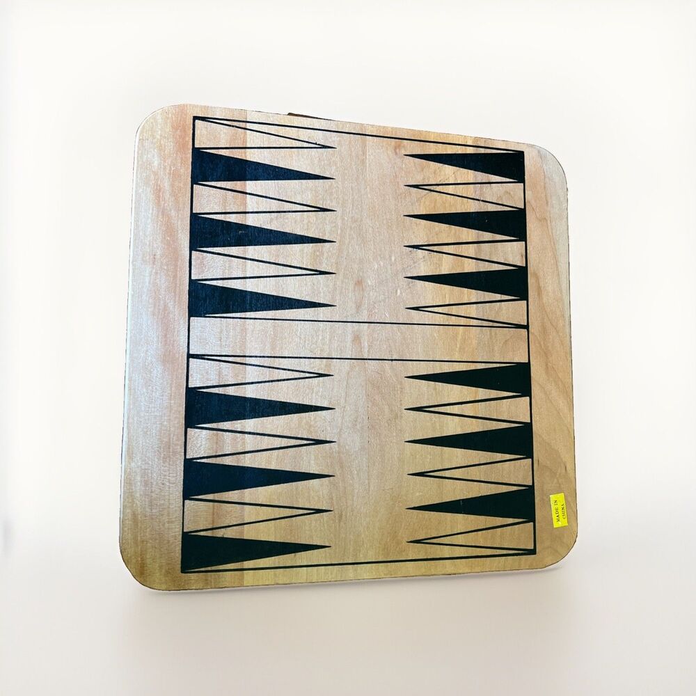 Vintage Wooden  Backgammon and checkers board only